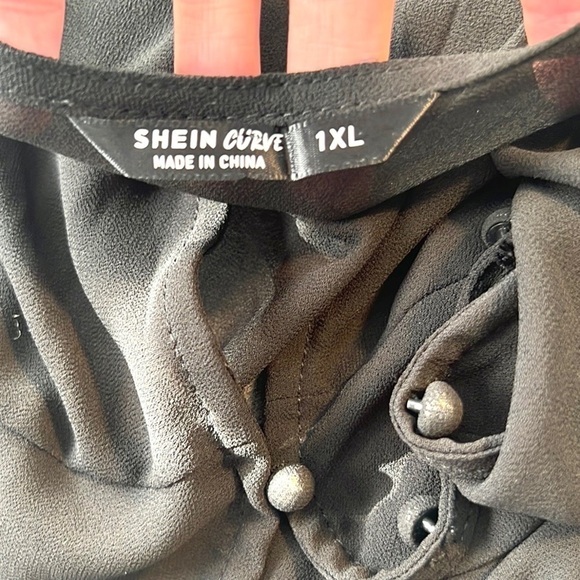 ⭐️Shein Curve,1X,Drop Shoulder Sheer Mesh Kimono,Excellent Condition - Picture 9 of 16